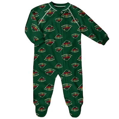  (Outerstuff Printed PJ Zip Up - Minnesota Wild - Infant)