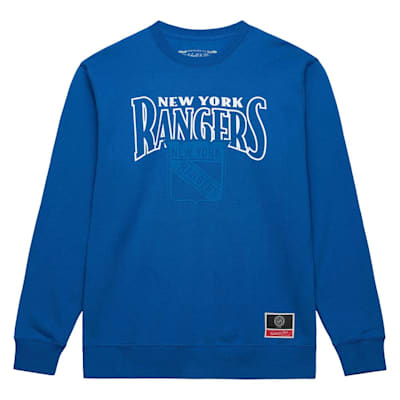  (Mitchell & Ness Double Header Crewneck Sweatshirt - New York Rangers - Adult)