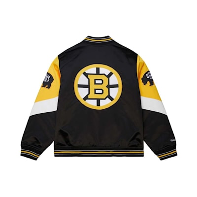 Mitchell & Ness Throw It Back Satin Jacket - Boston Bruins - Adult