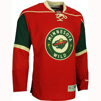 Minnesota Wild adidas Authentic Red Practice Jersey - Minnesota