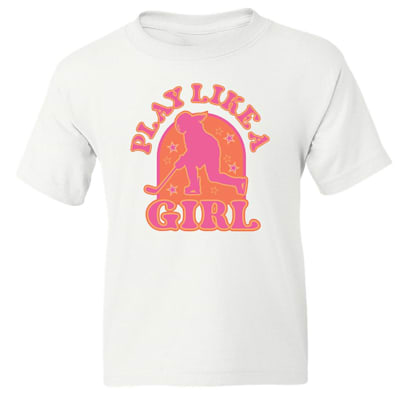  (Pure Hockey Play Like A Girl Tee Shirt - Girls)