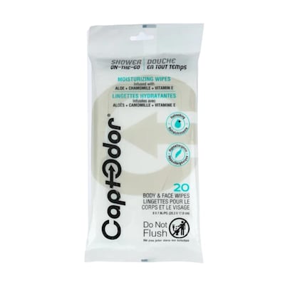  (Captodor Body & Face Wipes - 20 Pack)