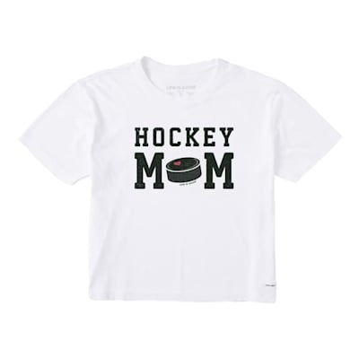  (Life Is Good Hockey Mom Boxy Tee Shirt - Womens)