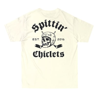  (Spittin' Chiclets Skull Helmet Tee Shirt - Adult)