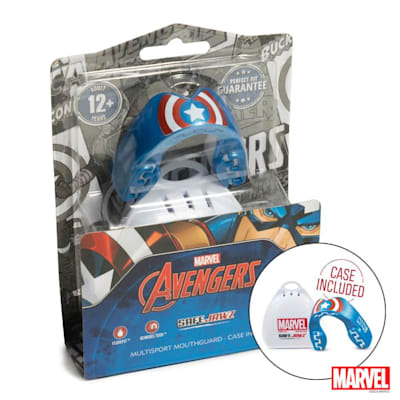  (SafeJawz Marvel Captain America Mouthguard - Junior)