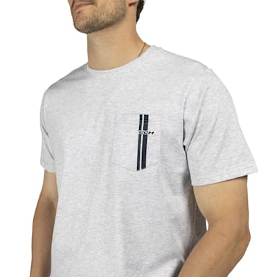  (CCM Stripe Pocket Tee Shirt - Adult)