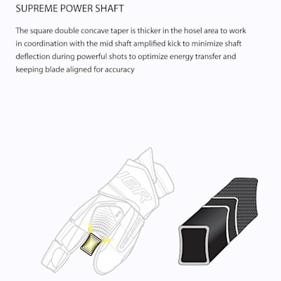 Supreme Power Shaft (Bauer Supreme One60 LE Composite Stick - Junior)