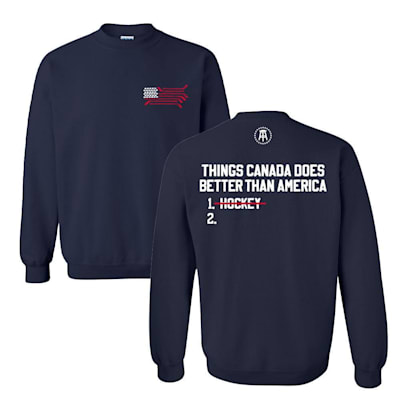  (Barstool Sports Spittin Chiclets USA Hockey Crewneck - Adult)