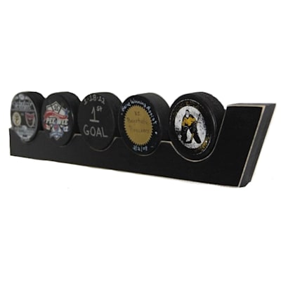  (Painted Pastimes Hockey Stick Puck Display - 5 Puck)