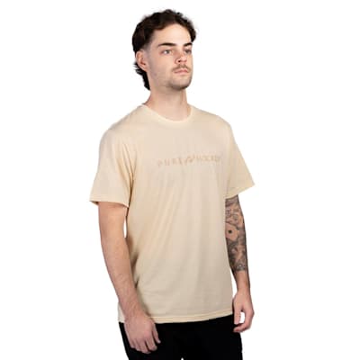  (Pure Hockey Classic Short Sleeve Tee Shirt 1.0 - Cream - Adult)