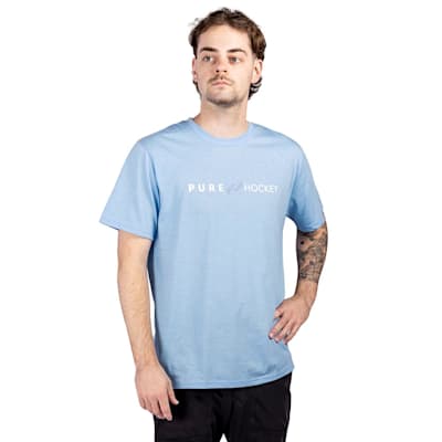  (Pure Hockey Classic Short Sleeve Tee Shirt 1.0 - Light Blue - Adult)
