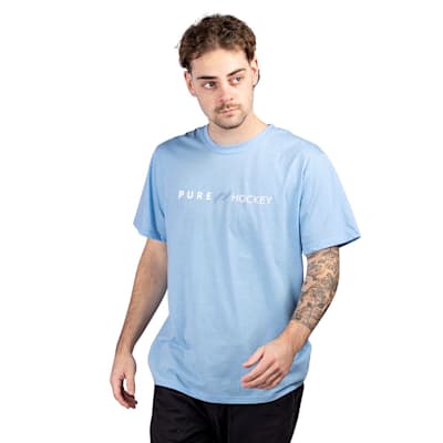  (Pure Hockey Classic Short Sleeve Tee Shirt 1.0 - Light Blue - Adult)