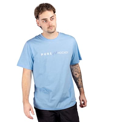  (Pure Hockey Classic Short Sleeve Tee Shirt 1.0 - Light Blue - Adult)