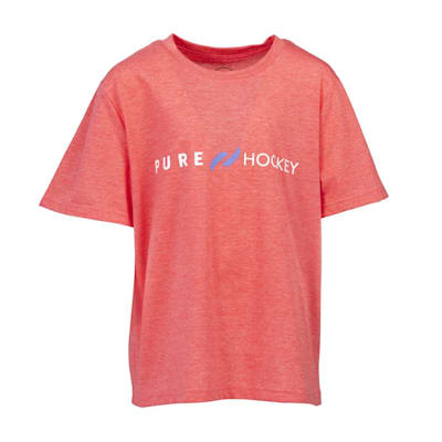  (Pure Hockey Classic Short Sleeve Tee Shirt 1.0 - Coral - Youth)