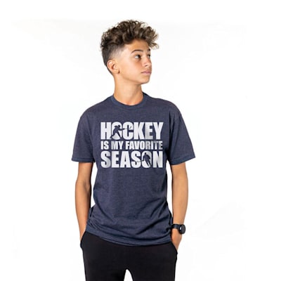  (Chalk Talk Sports Hockey Is My Favorite Season Tee Shirt - Youth)