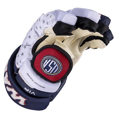 (Warrior VIP Team USA Hockey Gloves - Junior)