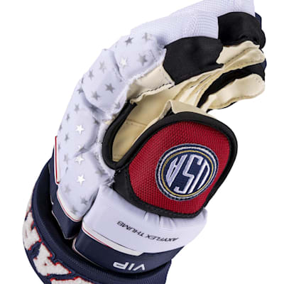  (Warrior VIP Team USA Hockey Gloves - Senior)