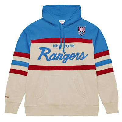  (Mitchell & Ness 100th Anniversary Head Coach Hoodie - New York Rangers - Adult)