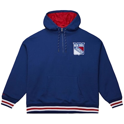  (Mitchell & Ness Quilted Fleece Hoodie - New York Rangers - Adult)
