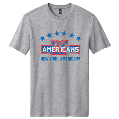  (Pure Hockey New York Americans Vintage Tee Shirt - Adult)
