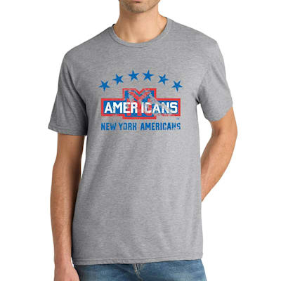  (Pure Hockey New York Americans Vintage Tee Shirt - Adult)