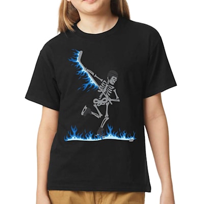 Pure Hockey Skeleton Slap Shot Tee Shirt - Youth | Pure Hockey Equipment