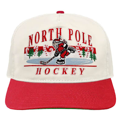  (Celly Hockey Co. North Pole Hockey Santa Snapback Hat - Adult)