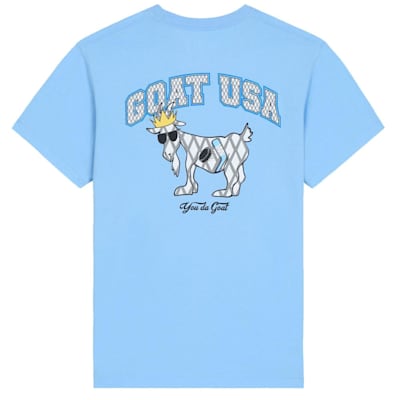 (Goat USA Hockey T-Shirt - Carolina Blue - Youth)