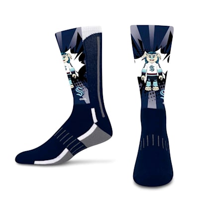  (For Bare Feet Mascot Phenom Curve Socks - Seattle Kraken - Youth)