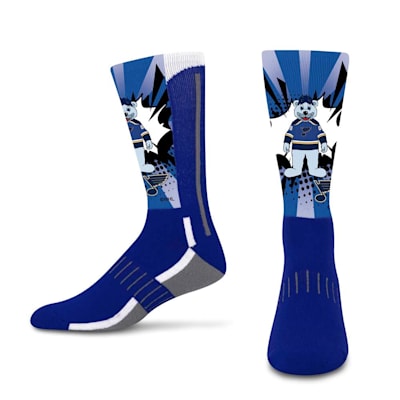  (For Bare Feet Mascot Phenom Curve Socks - St. Louis Blues - Youth)