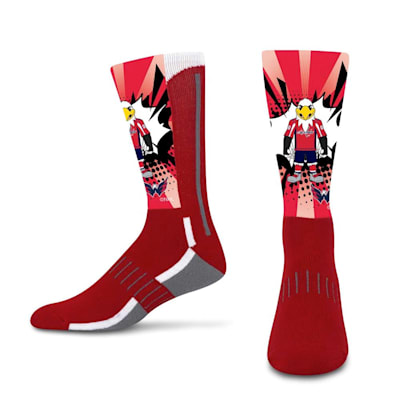  (For Bare Feet Mascot Phenom Curve Socks - Washington Capitals - Youth)