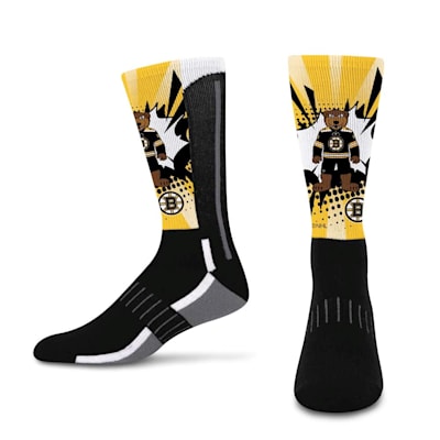  (For Bare Feet Mascot Phenom Curve Socks - Boston Bruins - Youth)