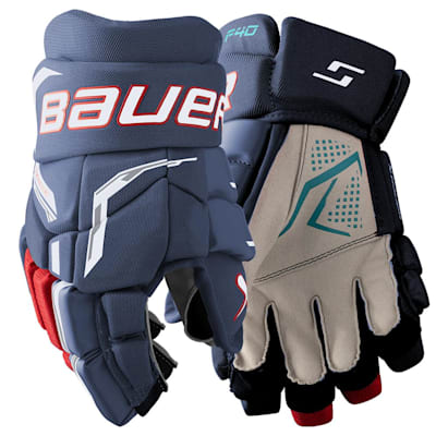  (Bauer Supreme F40 Hockey Gloves - Junior)