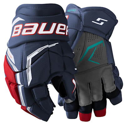  (Bauer Supreme F50 Pro Hockey Gloves - Junior)