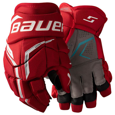 (Bauer Supreme F50 Pro Hockey Gloves - Junior)
