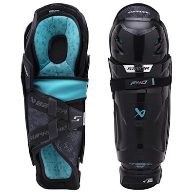  (Bauer Supreme F40 Hockey Shin Guards - Junior)