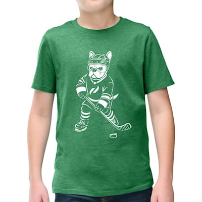  (Pure Hockey Hockey Dog Frenchie Tee Shirt - Youth)