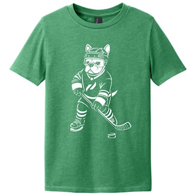  (Pure Hockey Hockey Dog Frenchie Tee Shirt - Youth)
