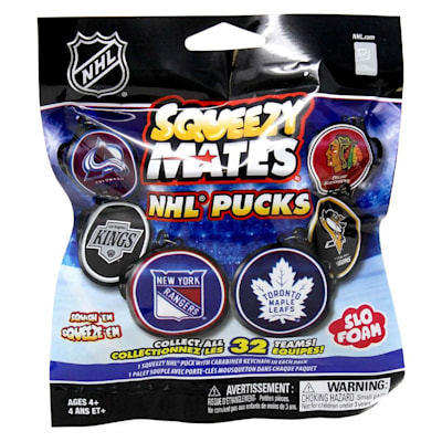 SqueezyMates 2026 Foam Puck Keychain | Pure Hockey Equipment