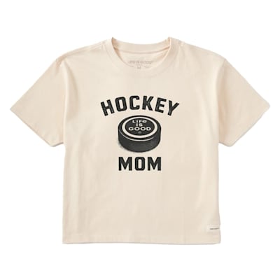  (Life Is Good Hockey Mom Puck Tee Shirt - Womens)