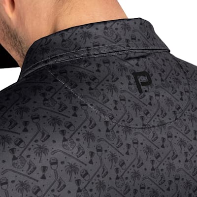  (Pure Hockey Printed Palm Blades Polo - Adult)