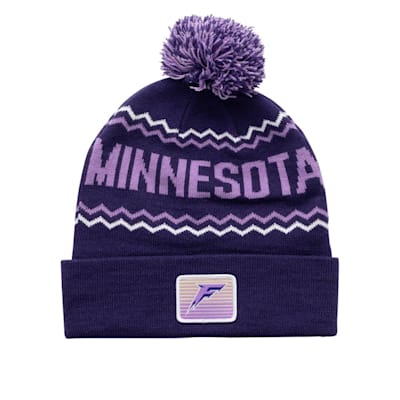  (Bauer PWHL Fair Isle Pom Knit Hat - Minnesota Frost - Adult)