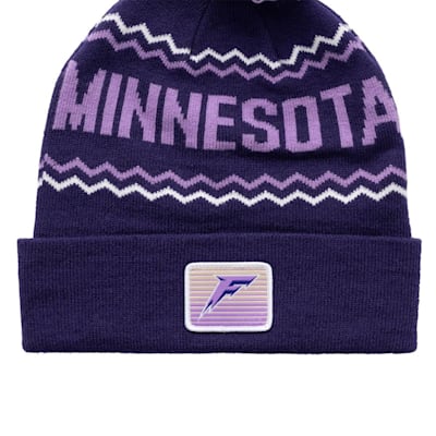  (Bauer PWHL Fair Isle Pom Knit Hat - Minnesota Frost - Adult)