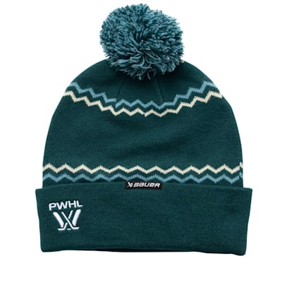  (Bauer PWHL Fair Isle Pom Knit Hat - Seattle Torrent - Adult)