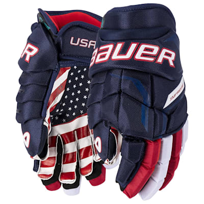  (Bauer Bauer Series Fuse USA Hockey Gloves - Intermediate)