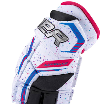 (Bauer Supreme Fuse Hockey Gloves - Splatter - Intermediate)