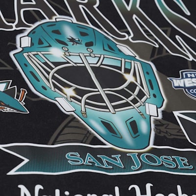  (Mitchell & Ness Street Tee Shirt - San Jose Sharks - Adult)