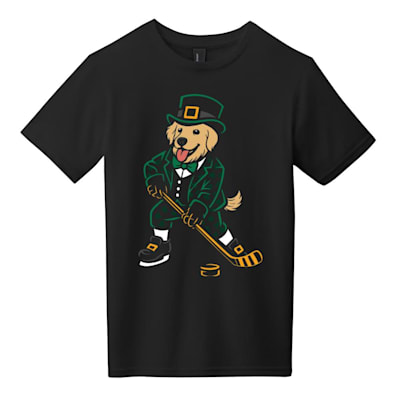  (Pure Hockey Hockey Dog St Patrick's Day Tee Shirt - Youth)