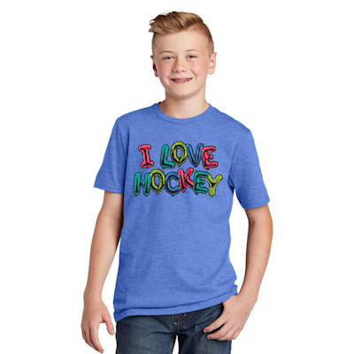  (Pure Hockey I Love Hockey Tee Shirt - Youth)