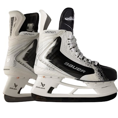  (Bauer Vapor Flylite Ice Hockey Skates - White - Intermediate)